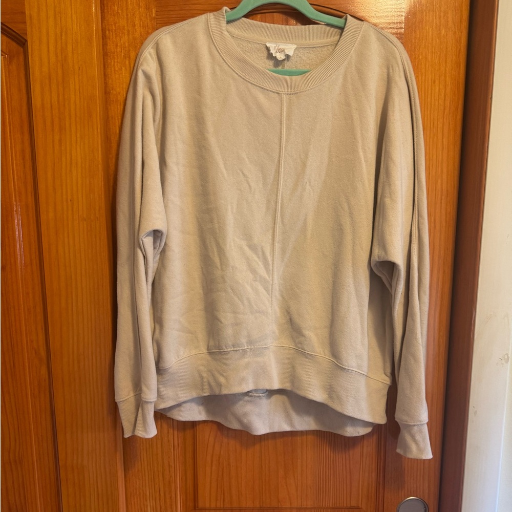 Beige Long Sleeve Sweatshirt
